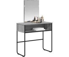 Makiažo stalas Pilka Sonoma 81 x 40 x 131 cm Apdirbta mediena