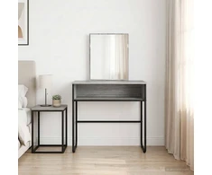 Makiažo stalas Pilka Sonoma 81 x 40 x 131 cm Apdirbta mediena