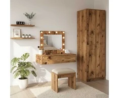 Makiažo stalas su stalčių Ruda 83 x 40 x 70 cm Apdirbta mediena