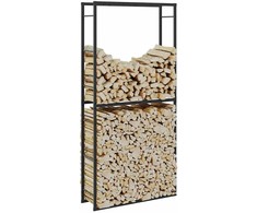 Malkų lentyna Juoda 100x30x209 cm Plienas
