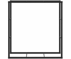 Malkų lentyna Juoda 110x30x116 cm Plienas