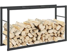 Malkų lentyna Juoda 110x30x61 cm Plienas