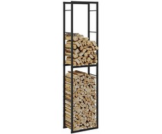 Malkų lentyna Juoda 50x30x209 cm Plienas