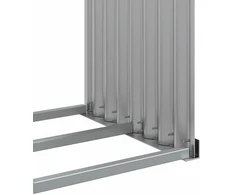Malkų stovas, pilkas, 120x45x100cm, galvanizuotas plienas