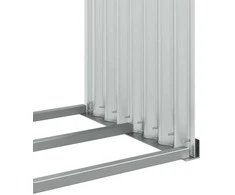 Malkų stovas, sidabrinis, 120x45x140 cm, galvanizuotas plienas