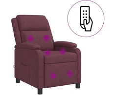 Fotelis Masažinis atlošiamasis krėslas Violetinė Audinys