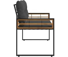 Medinis sluoksnio suolelis Blanki pilka 114 x 55 x 77 cm