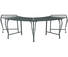 Lauko baldų komplektas Medžio suolelis 4-Vietų skaičius 160 x 80 x 44 cm Plienas