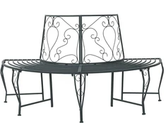 Lauko baldų komplektas Medžio suolelis 4-Vietų skaičius 160 x 80 x 89 cm Plienas