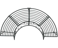 Lauko baldų komplektas Medžio suolelis 4-Vietų skaičius 160 x 80 x 89 cm Plienas Juoda