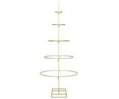 Metalinis Kalėdų medis s stovu Auksinė 125 cm