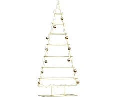 Metalinis Kalėdų medis s stovu Auksinė 209 cm