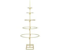 Metalinis Kalėdų medis s stovu Auksinė 90 cm