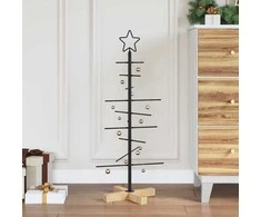 Metalinis Kalėdų medis s stovu Juoda 89 cm
