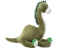 Minkštas žaislinis dinozauras-Brontozauras, žalias, pliušinis