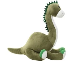 Minkštas žaislinis dinozauras-Brontozauras, žalias, pliušinis