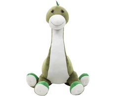 Minkštas žaislinis dinozauras-Brontozauras, žalias, pliušinis