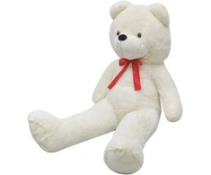Minkštas žaislinis šuo, pliušinis, baltas, 170cm