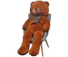 Minkštas žaislinis šuo, pliušinis, rudas, 242cm