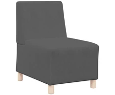 Modulinis sofa vienetas be rankų 2 vnt. Tamsiai pilka