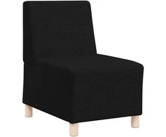Modulinis sofa vienetas be rankų 3 pcs Juoda 55 x 74 x 82 cm