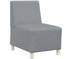 Modulinis sofa vienetas be rankų 3 pcs Šviesiai pilka