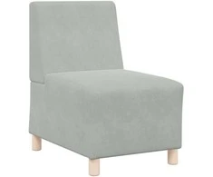 Modulinis sofa vienetas be rankų 3 pcs Šviesiai pilka