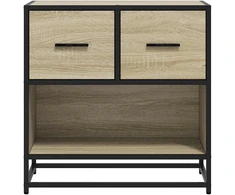 naktinė spintelė Sonoma ąžuolas 60x31x60 cm Mediena ir metalas