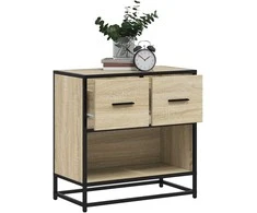 naktinė spintelė Sonoma ąžuolas 60x31x60 cm Mediena ir metalas