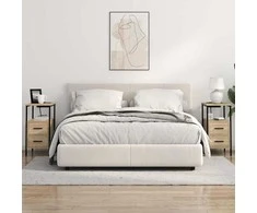 Šalia lovos spintelė 2 pcs Sonoma ąžuolas 30 x 48 x 61 cm