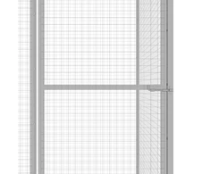 Narvas katėms, 6x3x2,5m, galvanizuotas plienas