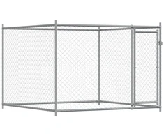 Narvas šunims su durimis, pilkas, 6x2x1,5m, plienas