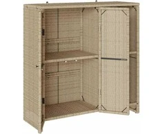 Oppbevaringsskap su lentyna Smėlio 100 x 36 x 102 cm Ratanas