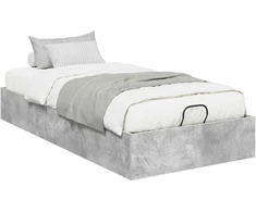 Lova Otomano lovos rėmas Betono pilka 75,5 x 190 cm Dirbtinė mediena