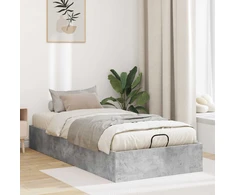 Lova Otomano lovos rėmas Betono pilka 75,5 x 190 cm Dirbtinė mediena