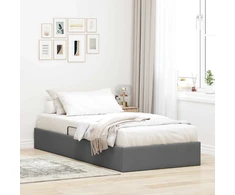 Otomano lovos rėmas Tamsiai pilka 90 x 200 cm audinys