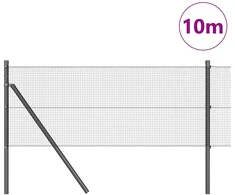 Suvirintas vielos tvora žemės tvirtinimas 10 x 0,6 m Pilka