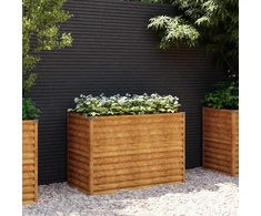 Aukštas sodo lovelis, 100x50x69cm, Corten plienas