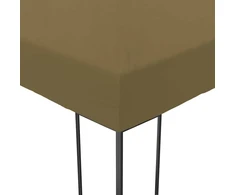 Pavėsinė-palapinė, taupe spalvos, 6x3x2,7m, 180g/m²