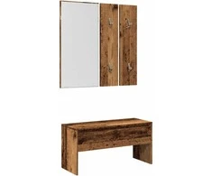 prieškambario baldų komplektas Old Wood Engineered Wood