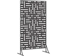 Privatumo žaliuzės Juoda 100 x 50 x 180 cm Plienas