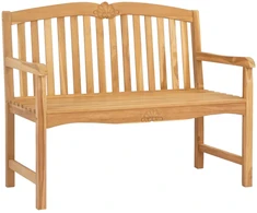 Lauko baldų komplektas Rankų darbo rožių suolelis 114 x 60 x 95 cm Kieto teka medžio