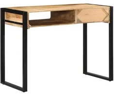 Rašomasis stalas 100x50x75 cm Masyvus neapdorotas medis Mango