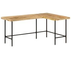 Rašomasis stalas 165x110x77 cm medžio masyvo mango ir geležies