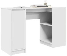 Rašomasis stalas, baltos, 120x42x76 cm, apdirbta mediena