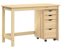 Rašomasis stalas ir riedantis kabinetas MOSS 2 pcs Ruda