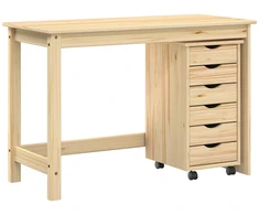 Rašomasis stalas ir riedantis kabinetas MOSS 2 pcs Ruda