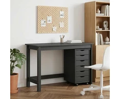 Rašomasis stalas ir riedantis kabinetas MOSS 2 pcs Pilka
