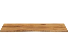 Rašomojo stalo stalviršis su linkiu, 140x60x2,5 cm, mango