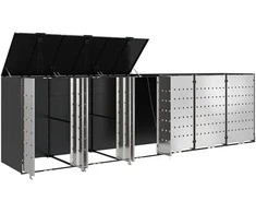 Rato konteinerių laikymas 3 konteineriams 340 x 77.5 x 115.5 cm